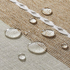 ZeeMart Contrast Linen Rectangle Table Cloth 60x120 Inch Brown