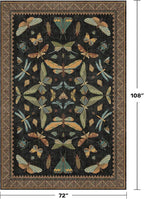 Hazo Haus Living Room Rug Black Boho 6x9 - Image 2