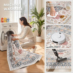 zesthome 8x10 Area Rugs for Living Room, Non-Slip Backing Washable Rugs - Image 5