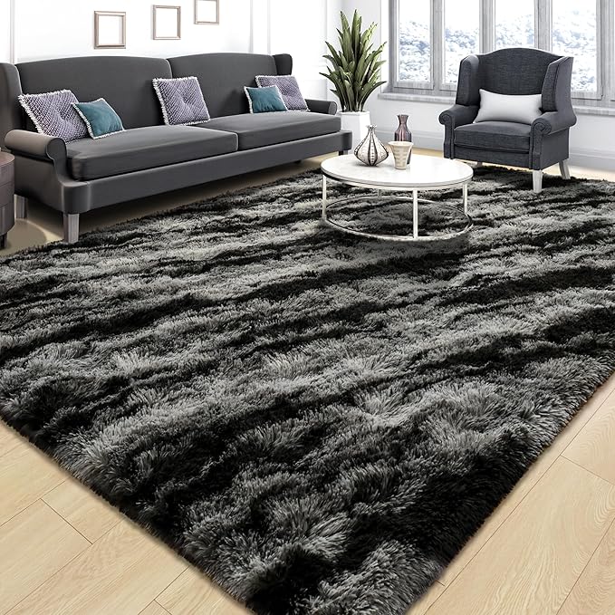Tepook Fluffy Large Rugs for Living Room, Shag Area Rug 6x9 Soft Carpet for - Image 2