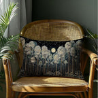 Rustic William Morris Inspired Night Forest Green Moon Pillow Covers 12x20 - Image 4