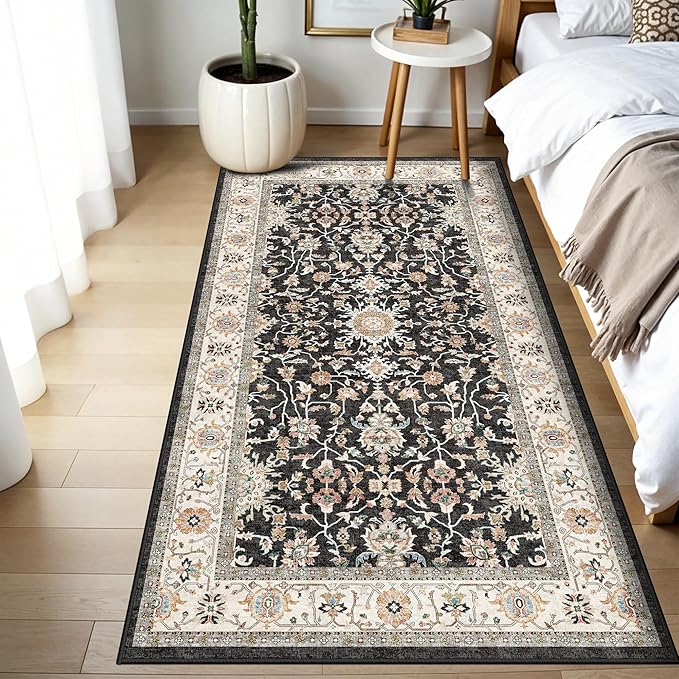 Washable 3x6 Hallway Runner Rug: Non-Slip Low Pile Rug - Image 2