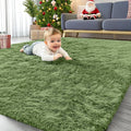 OLANLY Area Rugs for Living Room Bedroom, Machine Washable 4x5.9 ft Soft Fluffy by OLANLY