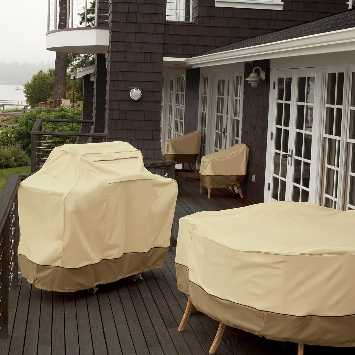 Classic Accessories Veranda Water-Resistant 32 Inch Island BBQ Grill Top Cover