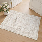 Madane 2x3 Washable Rugs for Entryway, Low Pile Non-Slip Small Area Rug Kitchen by Madane