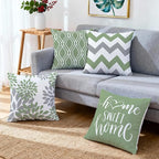 Hexagram Geometric Sage Green Pillow Covers 18x18 Set of 4, Decorative Outdoor - Image 6