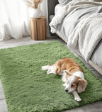 OLANLY 3x5 Machine Washable Small Bedside Rug, Soft Fluffy Shaggy Rugs - Image 6