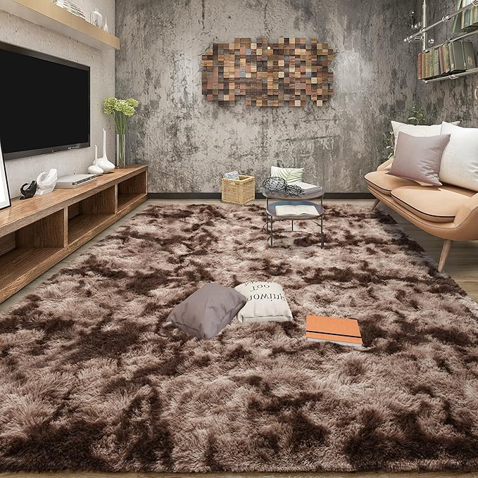 Tepook Fluffy Large Rugs for Living Room, Area Rug 6x9 Soft Carpet for Bedroom by Tepook
