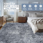 9x12 Area Rugs for Living Room Rug Washable: Abstract Large Rug for Dining Room - Image 9