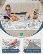 Madane Area Rugs 9x12 Living Room: Lagre Vintage Living Room Rug - Image 4