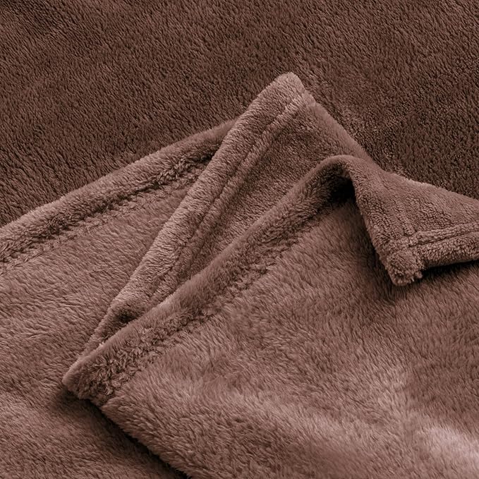 BEDELITE Fleece Blankets Queen Size Brown Throw Blankets - Image 9