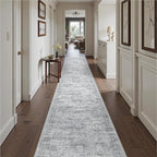 Washable Runner Rug 2.5x16, Non-Slip Long Hallway Runner by Restydon