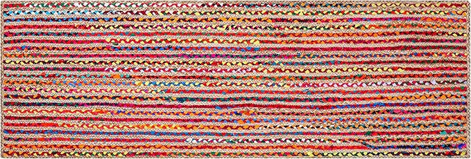 Hausattire Bohemian Braided Runner Rug 2'x6' by Hausattire