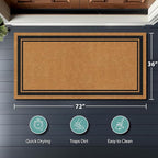 Barnyard Designs Natural Coco Coir Heavy Duty Backing Doormat - Image 8