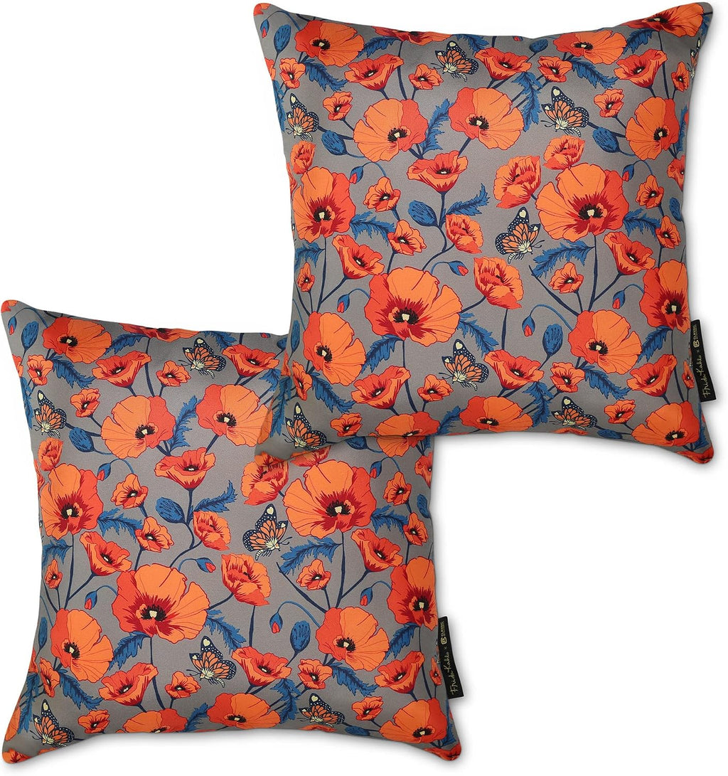 Classic Accessories Frida Kahlo Accent Pillows, 2-Pack, 18 Inch, Viva La Vida