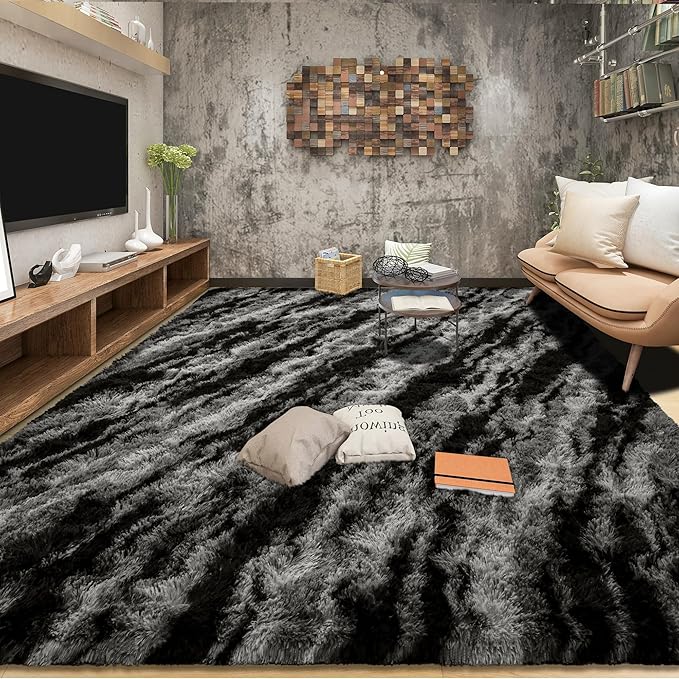 Tepook Soft Fluffy Rugs for Living Room, 5x8 Shaggy Area Rug for Bedroom - Image 3