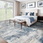 10x12 Area Rug for Living Room, Washable Modern Abstract Large Area Rug Neutral - Image 5