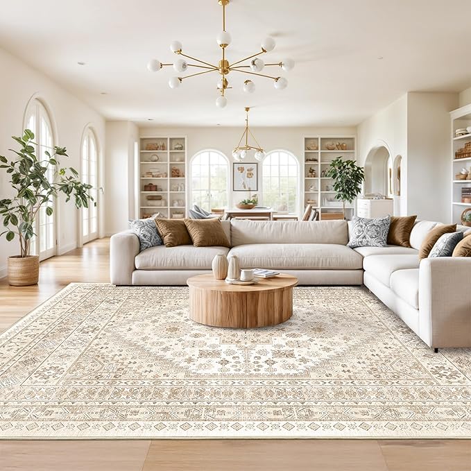 Washable Rugs 8x10 Area Rugs for Living Room, Non-Slip Backing Large Rug for - Image 5