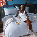Bedsure GentleSoft Fleece Bed Blankets Full Size Light Grey - Image 3