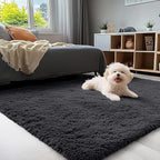 OLANLY 4x7 Area Rugs for Living Room Bedroom, Machine Washable Soft Fluffy - Image 3
