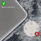 Tie-Dyed Dark Grey 3x10 Machine Washable Runner Rugs - Image 4