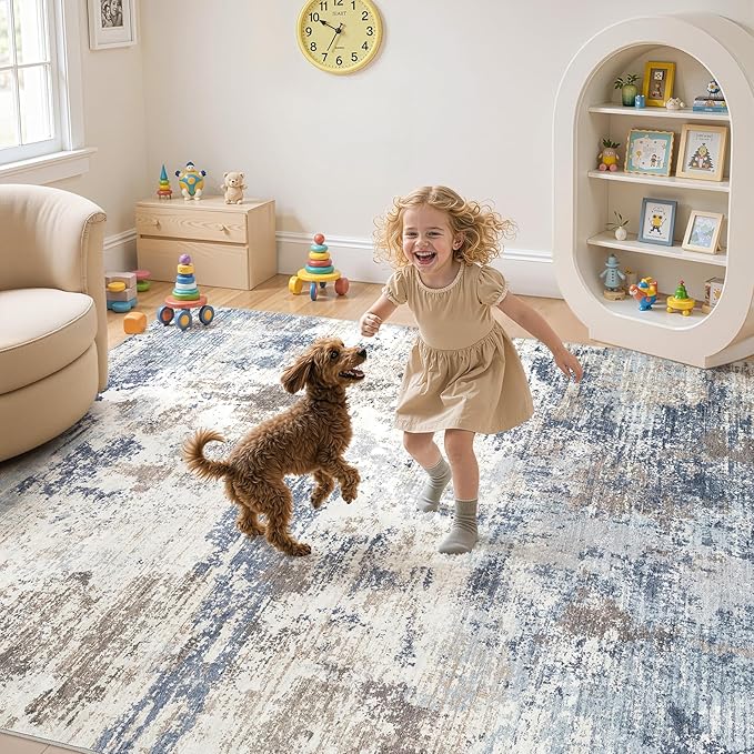 UERMEI 9x12 Area Rug Living Room Rugs Thickened - Image 3
