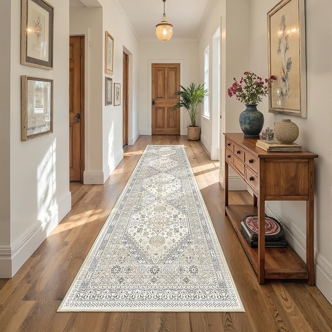 Kitchen Runner Rug Non Slip Washable 2.5x10, Soft Ultra-Thin Entryway Rug - Image 5