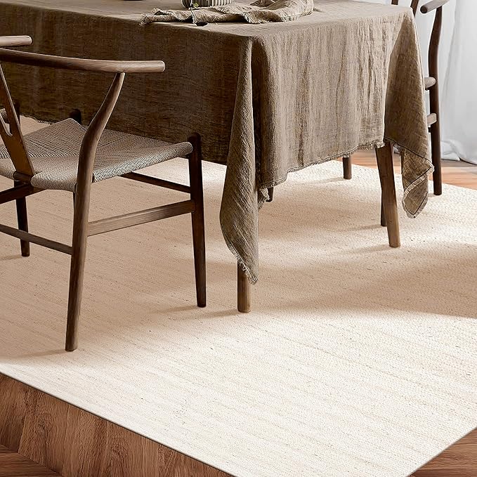 Hausattire Hand Woven Jute Braided Rug, Reversible Boho Entry Area Rugs - Image 4