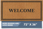 Barnyard Designs Natural Coco Coir Heavy Duty Backing Doormat by BarnyardDesigns