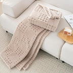 90x104 Inch Brown Waffle Queen Blanket - Image 5