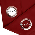 LEMOMO Red Thermal Blackout Curtains/52 x 72 Inch/Set of 2 Panels Room - Image 6