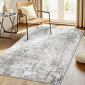Washable Area Rugs 3'x5' Non-Slip Modern Abstract Soft by RELEANY