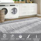 Washable 2.5x10 Kitchen Runner Rug, Easy Clean Geometri Rugs - Image 8