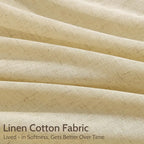Nanspring Cream Yellow Curtains 120 Inches Long - Image 4