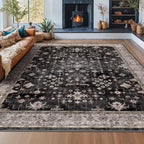 Boho Black Rug for Living Room - Image 9