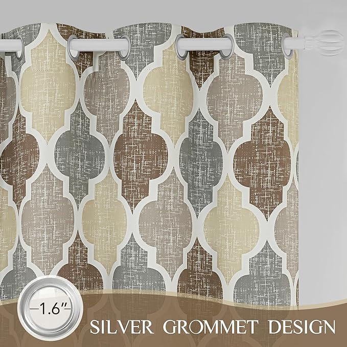 Beauoop 100% Blackout Curtains 84 Inches Long 2 Panels - Image 7