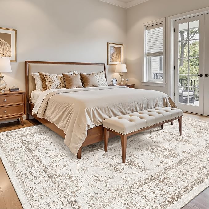 Madane 9x12 Area Rugs for Living Room, Machine Washable Rug - Image 2