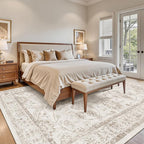 Madane 8x10 Area Rugs for Living Room, Machine Washable Vintage Rug - Image 2