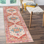 Yamaziot Washable Runner Rug, 2x8 Non-Slip Boho Vintage Hallway Rug Runner - Image 7