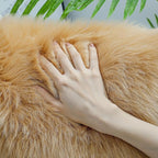 linmopm Faux Fur Rug Sheepskin Shag Fluffy Fuzzy Beige 3x4 ft Rugs - Image 4