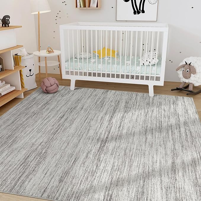 Nakagishi 10x14 Area Rugs Living Room: Washable Large Vintage Rug Neutral - Image 8