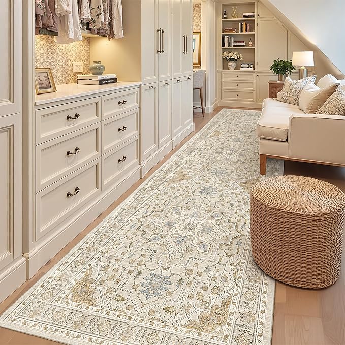 Madane 3x12 Hallway Runner Rug, Non Slip Washable 12ft Runner - Image 4