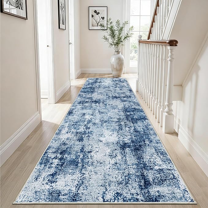3x12 Washable Hallway Runner Rug: Non Slip Carpet Runners Easy-to-Clean - Image 2