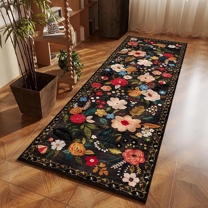 Rugcomf Runner Rug for Hallways Kitchen Rug Non Slip 2'x 6' Washable Runner Rugs - Image 5