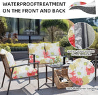 8Pcs Outdoor Cushion Covers, Patio Cushion Covers, Stretch Elastic Slipcovers - Image 4