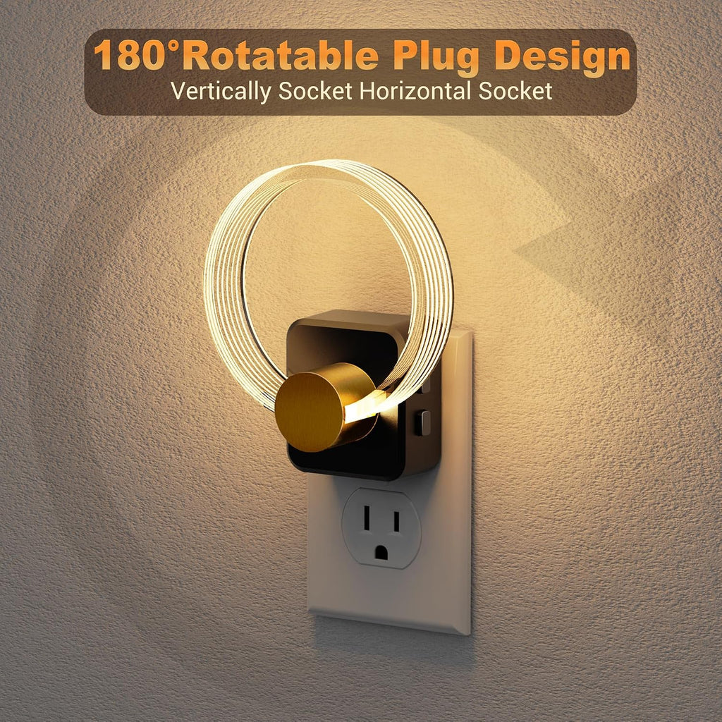 JandCase Night Light, Color Changing Night Lights Plug into Wall, 1 Pack