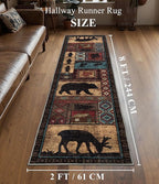 Rustic Cabin Runner Rug 2x8 Indoor Door Mat - Image 2