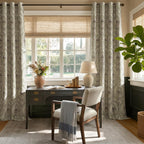 jinchan Sage Green Damask Curtains 96 Inch Room Darkening Grommet 2 Panels