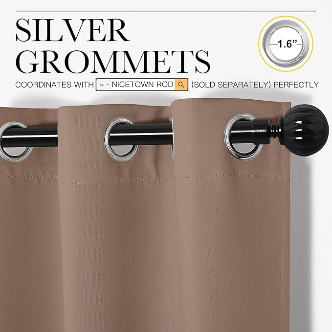 NICETOWN Bedroom Blackout Curtains and Drapes - Image 3