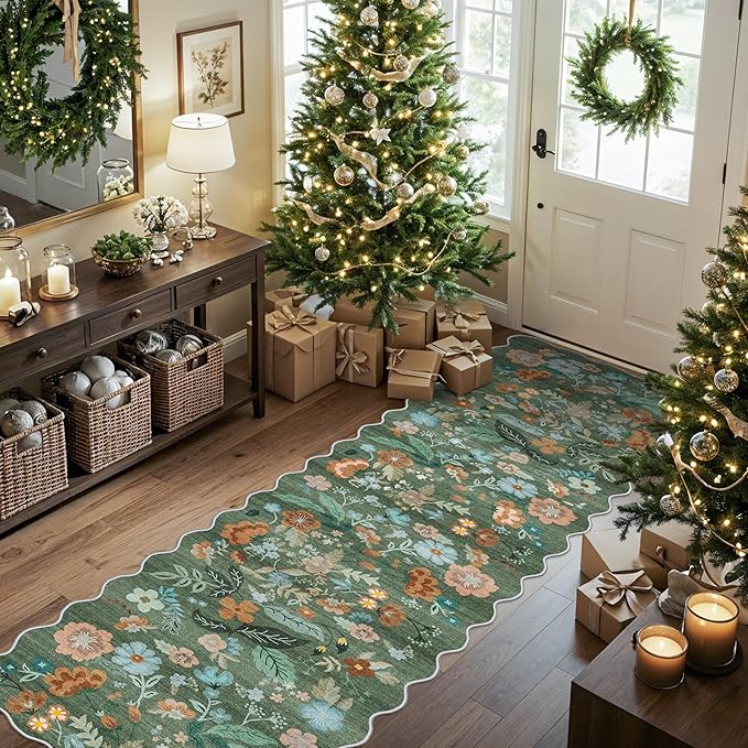 Washable 2x8 Hallway Runner Rug: Water-Resistant Kitchen Rug Soft Bedroom by HYHAOYUNLAI